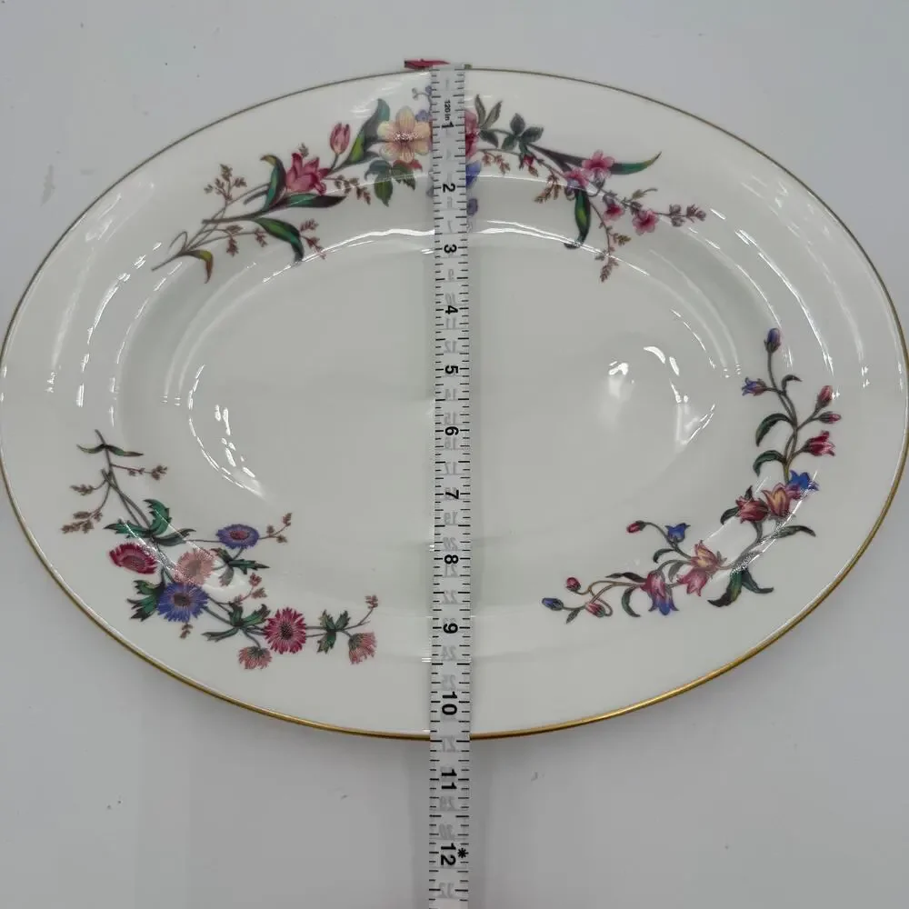 Vintage Platter by Wedgwood in Devon Sprays Bone China 13.5